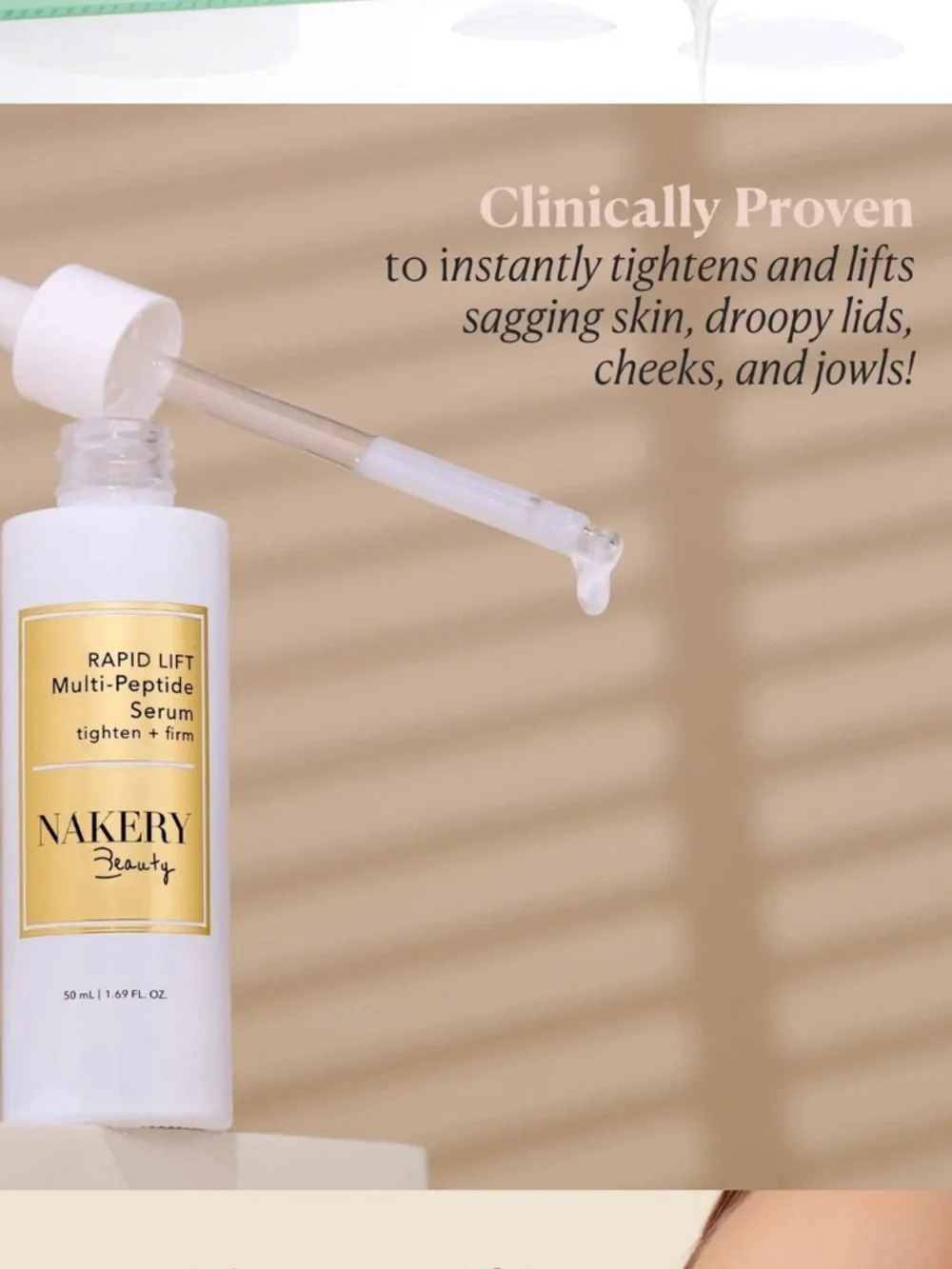 Nakery Beauty Rapid Lift Multi-Peptide Serum 50ml